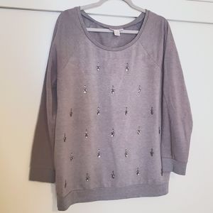 Embellished Maternity Sweatshirt